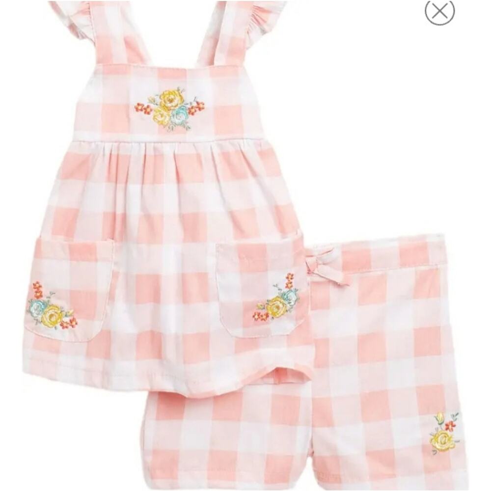 QUILTEX 2 PIECE BABY GIRL OUTFIT 24 MONTHS